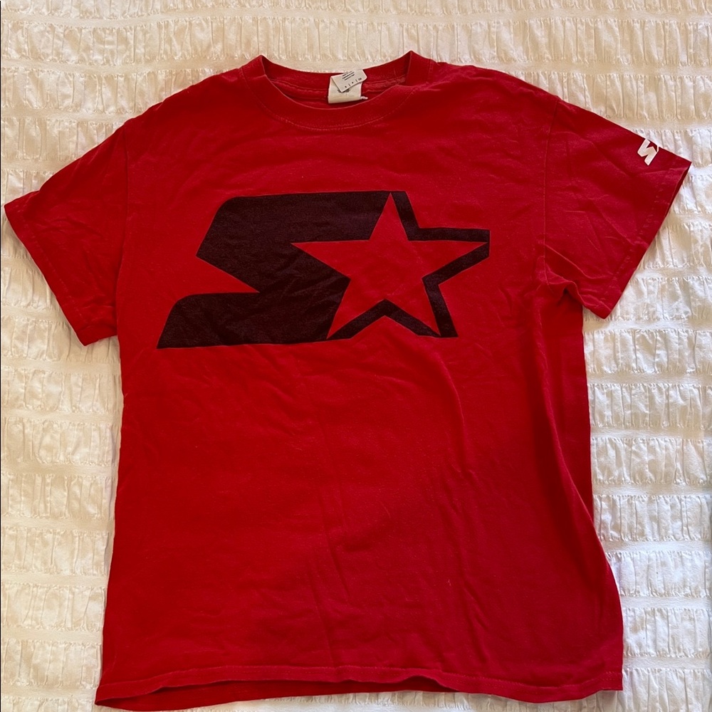Red T-Shirt with Black Star Logo